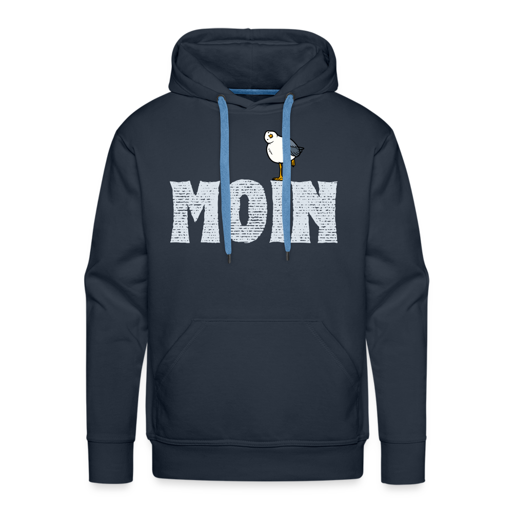 Men’s Premium Hoodie - Moin lustige Möwe - Navy