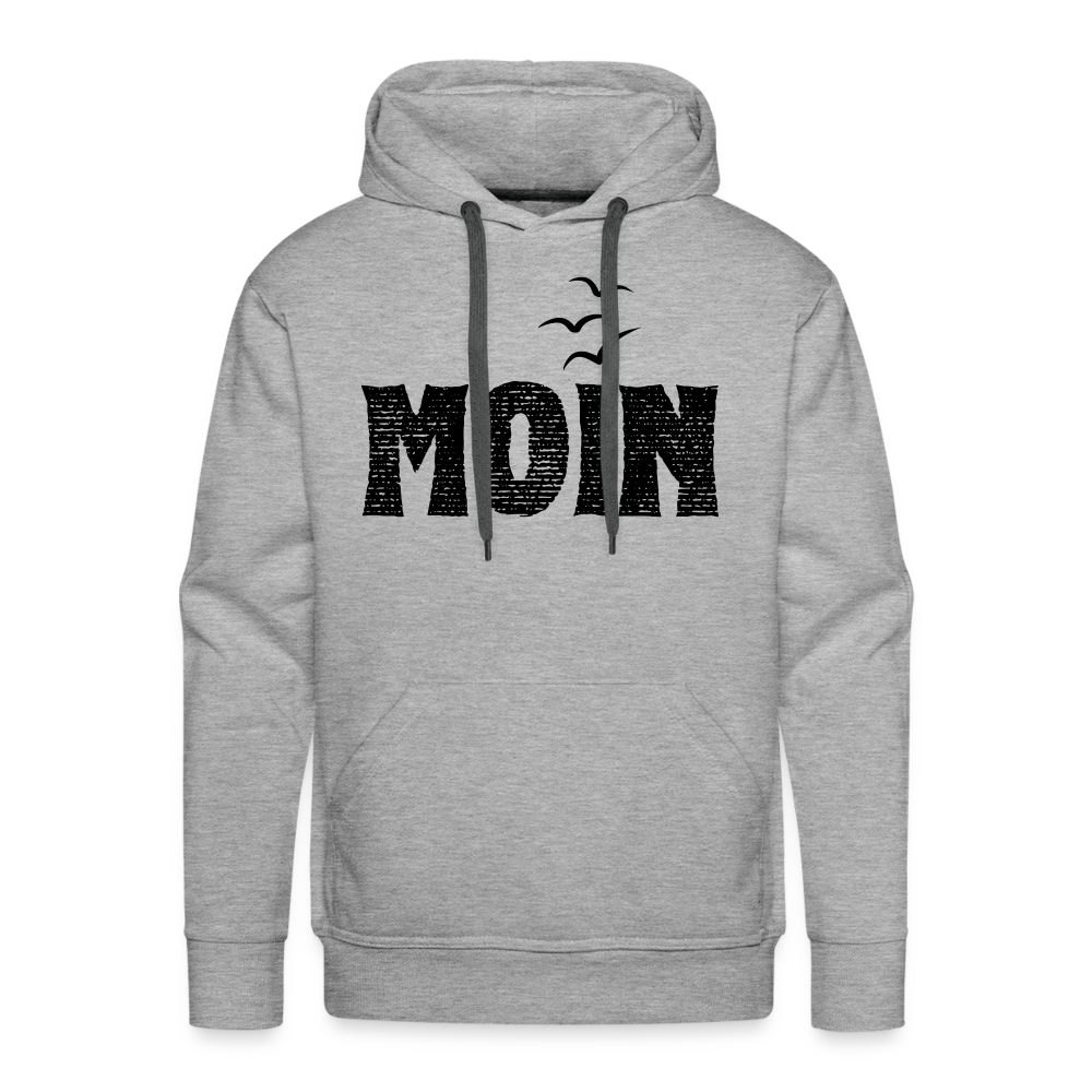 Men’s Premium Hoodie - Moin Schatten Möwen - Grau meliert