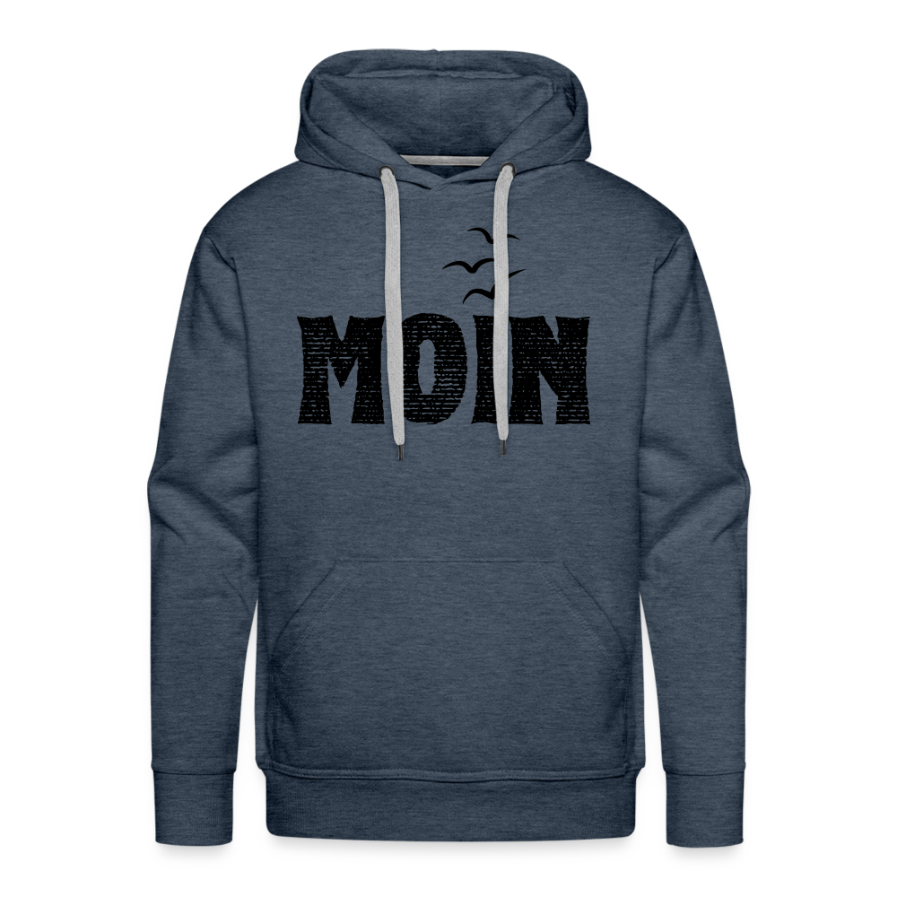 Men’s Premium Hoodie - Moin Schatten Möwen - Jeansblau