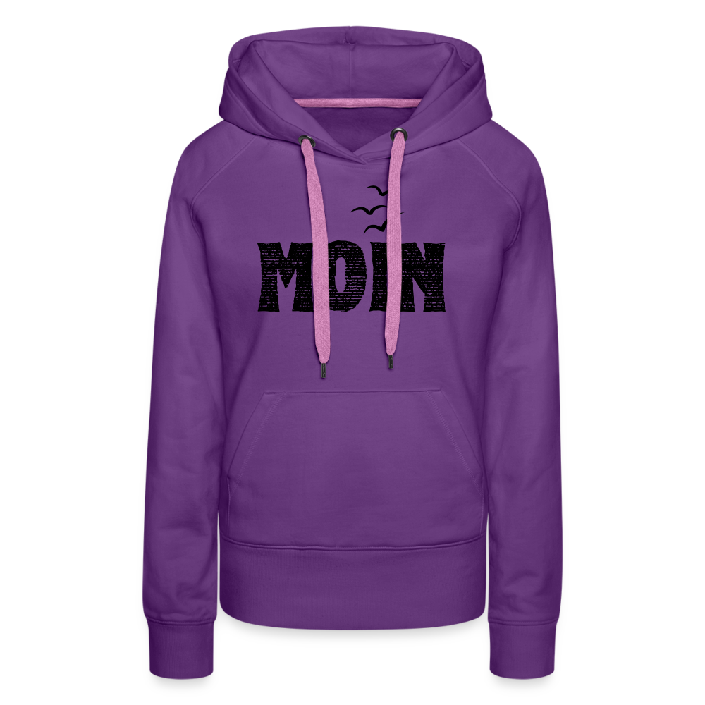 Frauen Premium Hoodie - Moin Schatten Möwen - Purple