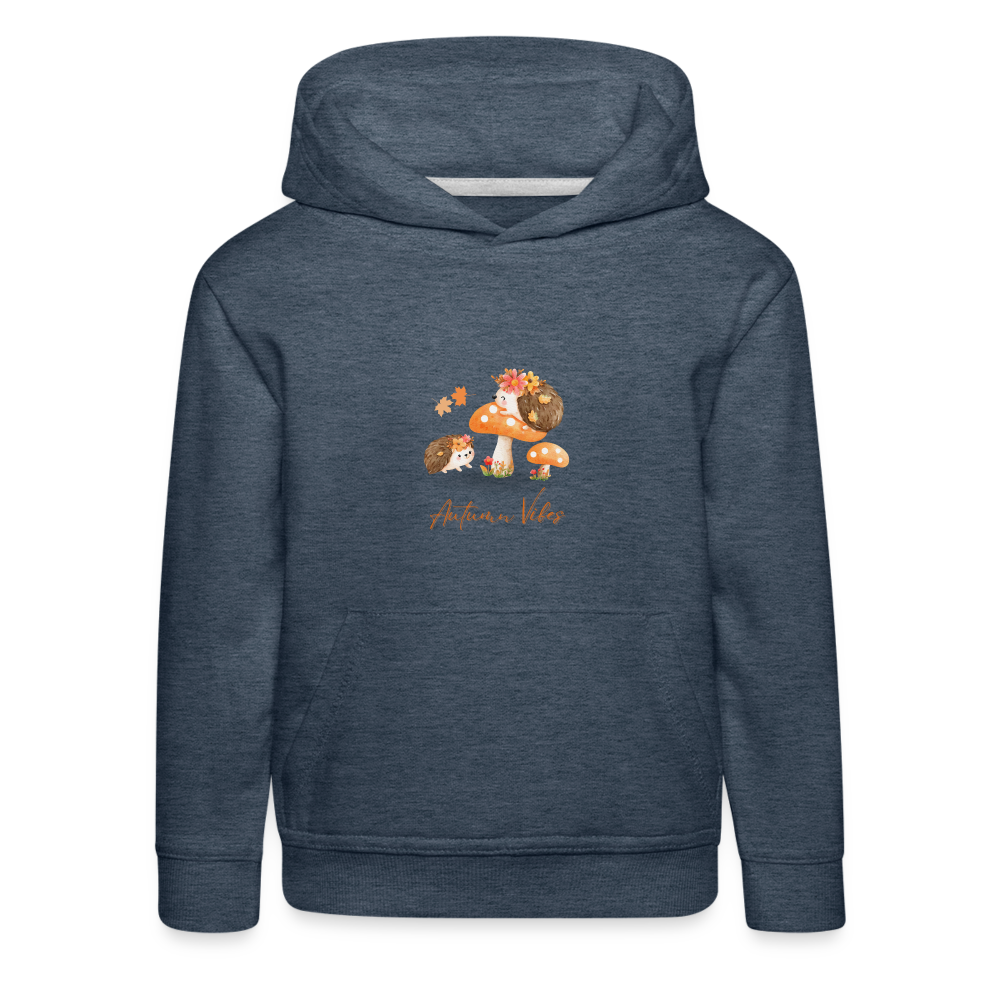 Kinder Premium Hoodie - Autumn Vibes - Jeansblau