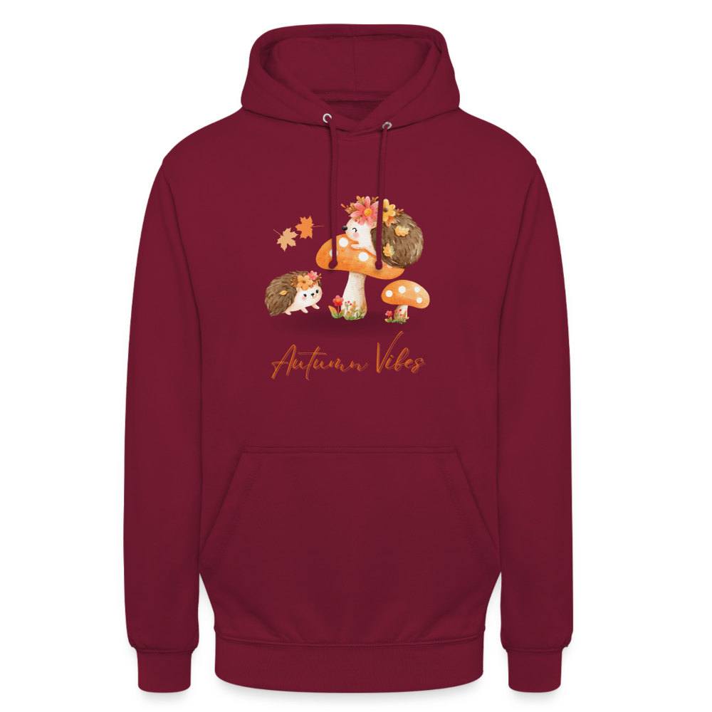 Unisex Hoodie - Autumn Vibes - Bordeaux