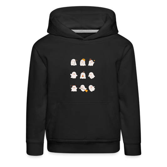 Kinder Premium Hoodie - Kleine Geister - Schwarz