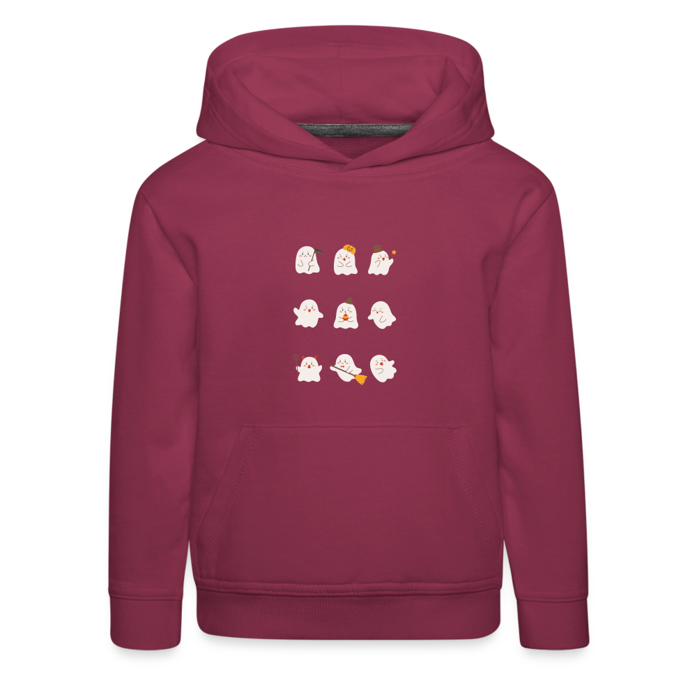 Kinder Premium Hoodie - Kleine Geister - Bordeaux