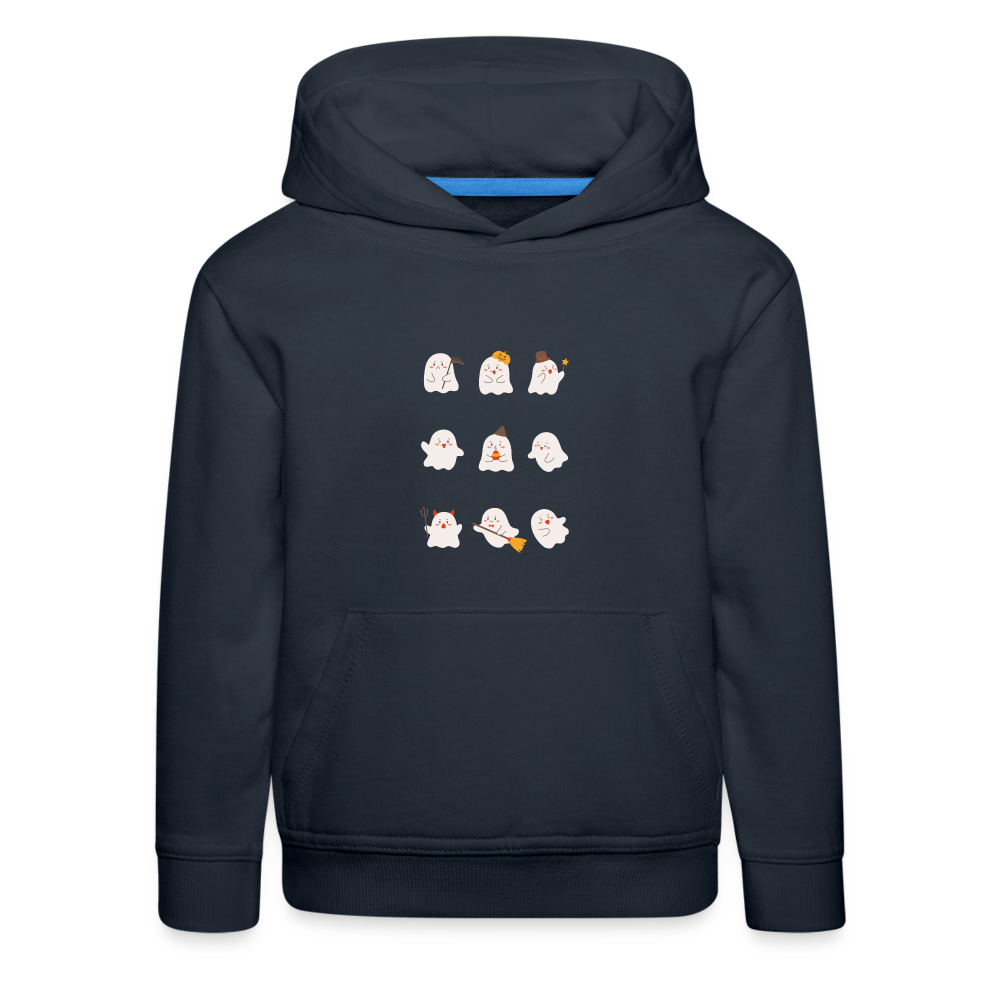 Kinder Premium Hoodie - Kleine Geister - Navy