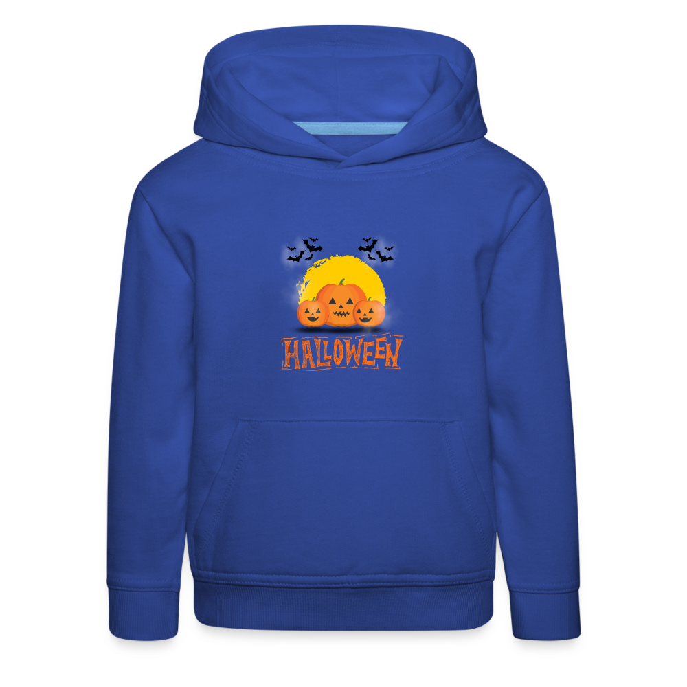 Kinder Premium Hoodie - Halloween Kürbisse - Royalblau