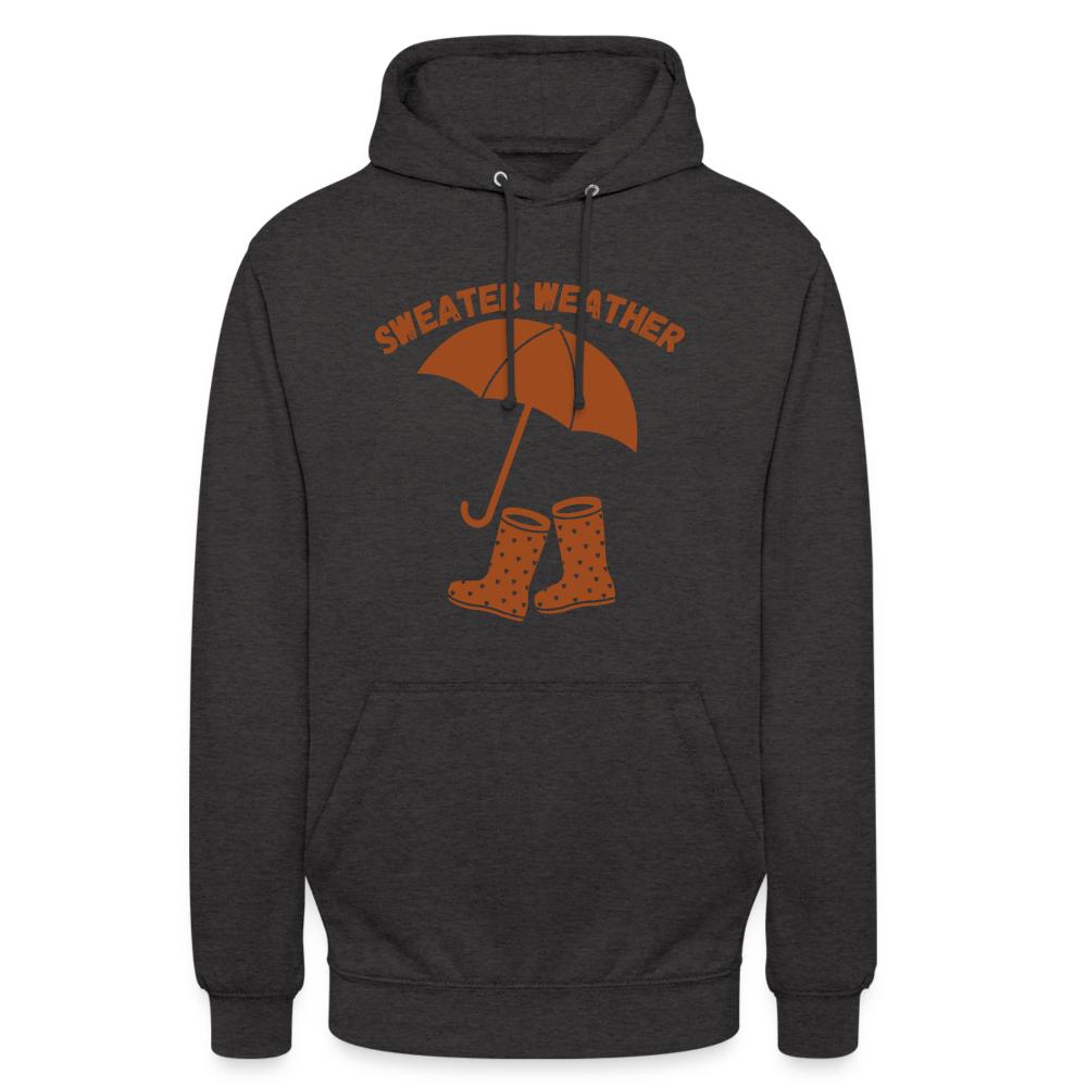 Unisex Hoodie - Sweater Weather Regenschirm - Anthrazit