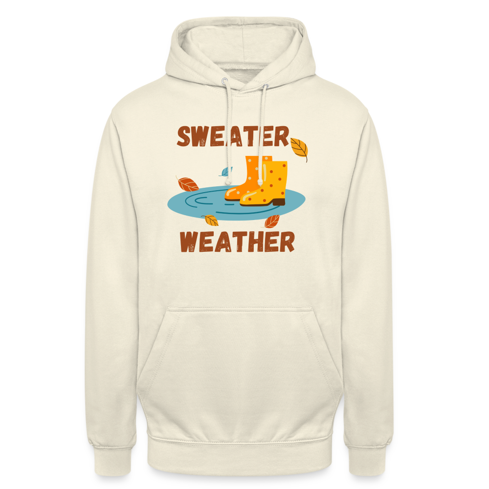 Unisex Hoodie  - Sweater Weather Gummistiefel - Vanille-Milchshake