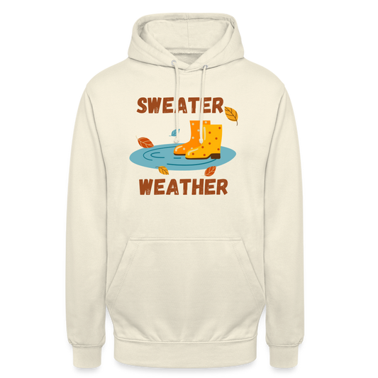 Unisex Hoodie  - Sweater Weather Gummistiefel - Vanille-Milchshake