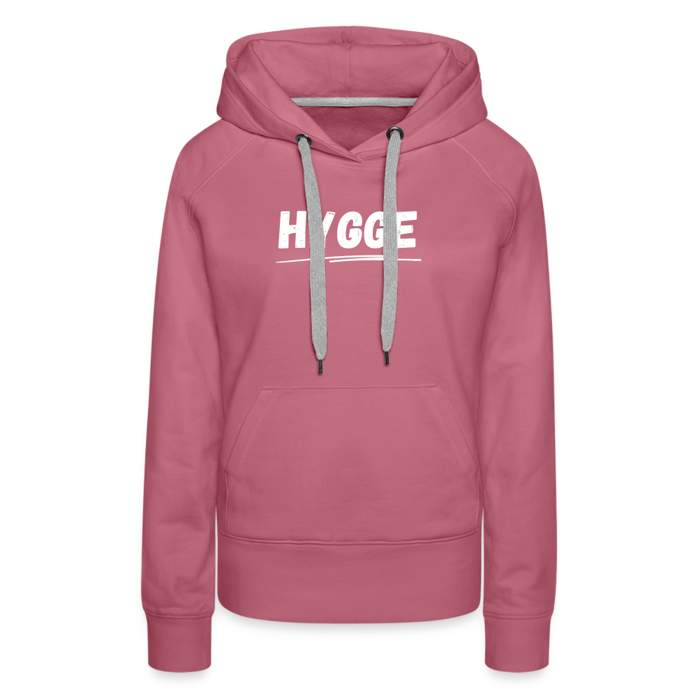 Frauen Premium Hoodie - Hygge (weiß) - Malve