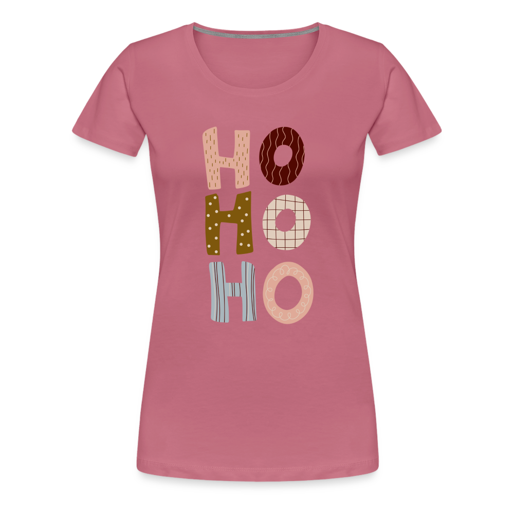 Frauen Premium T-Shirt - Hohoho rosé - Malve