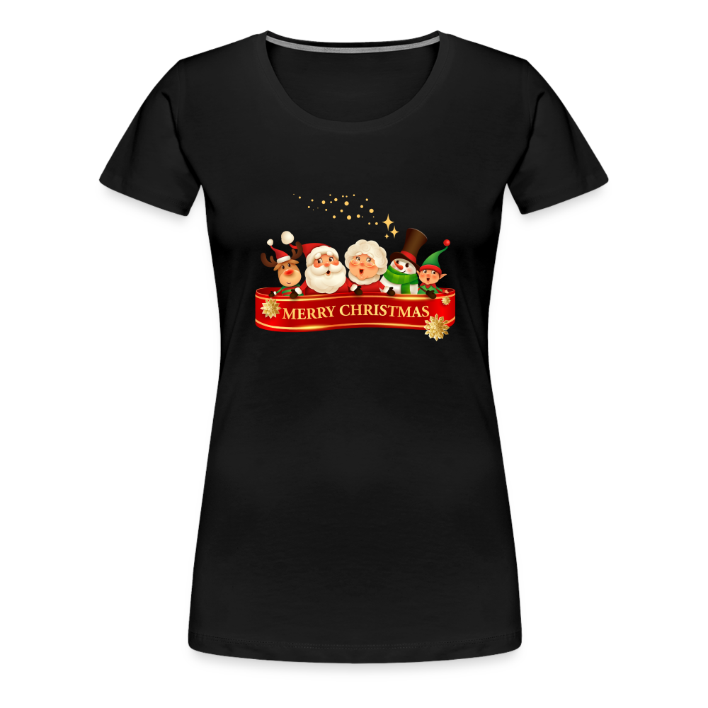 Frauen Premium T-Shirt - Merry Christmas Team - Schwarz