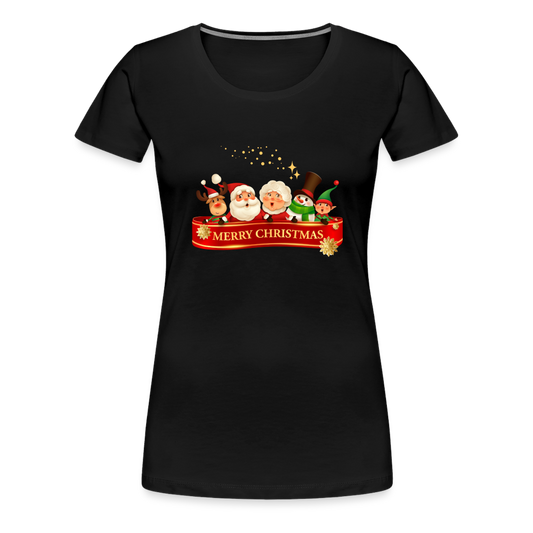 Frauen Premium T-Shirt - Merry Christmas Team - Schwarz