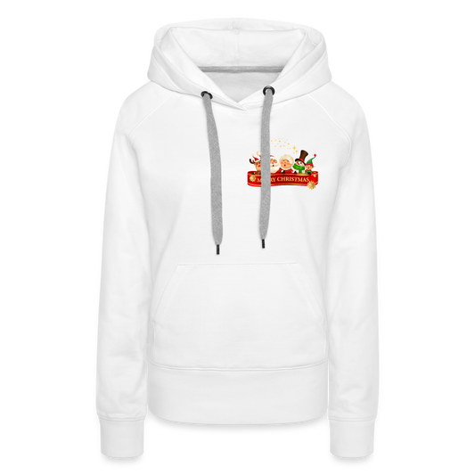 Frauen Premium Hoodie - Merry Christmas Team - weiß