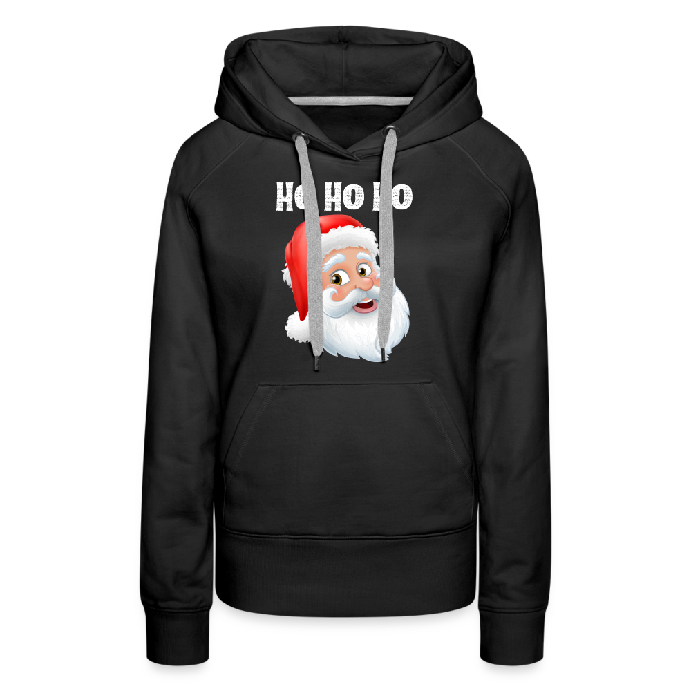 Frauen Premium Hoodie - Santa Hohoho white - Schwarz