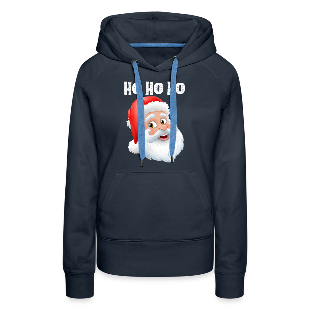 Frauen Premium Hoodie - Santa Hohoho white - Navy