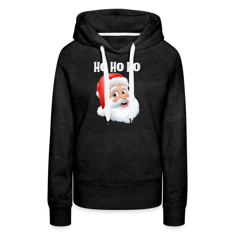 Frauen Premium Hoodie - Santa Hohoho white - Anthrazit