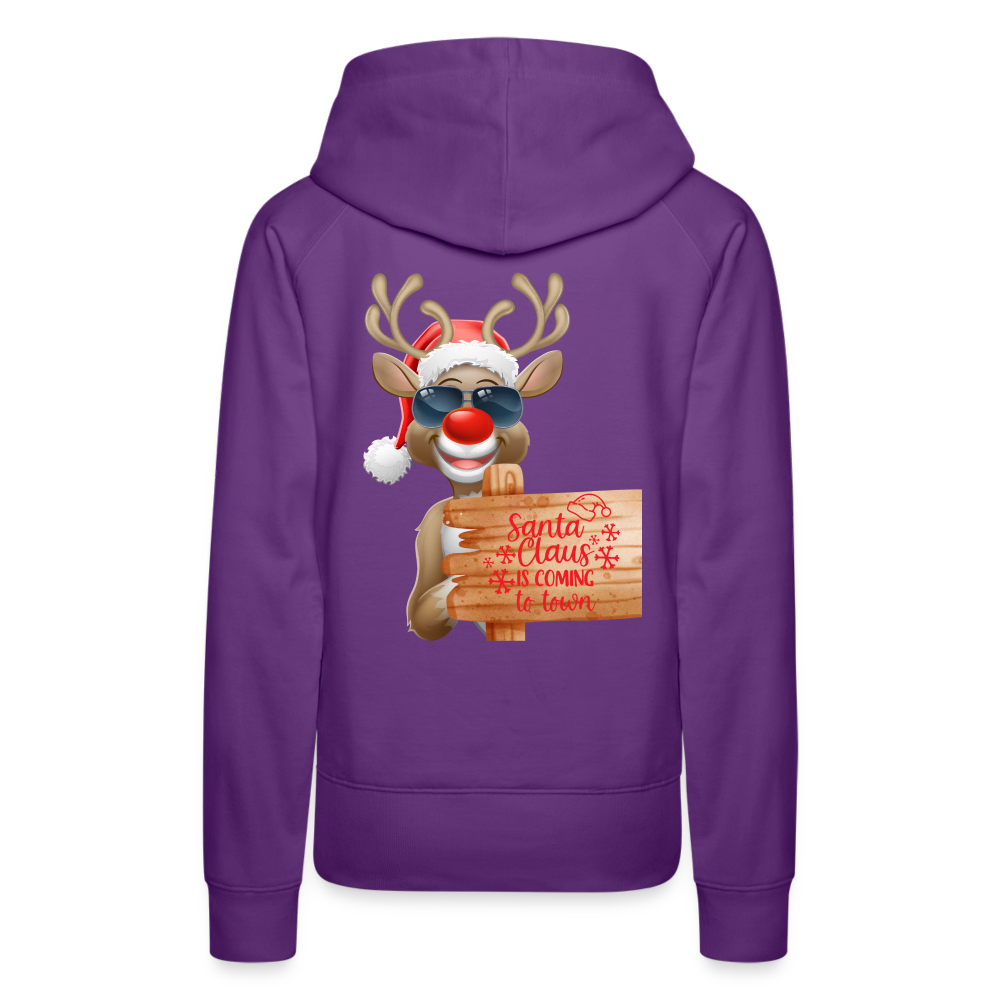 Frauen Premium Hoodie - Coming to town - Purple