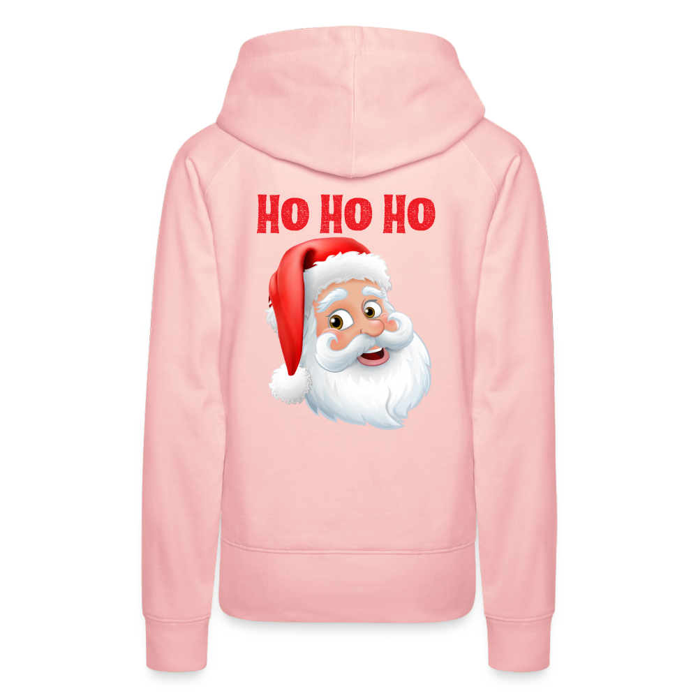 Frauen Premium Hoodie - Hohoho Santa Red - Kristallrosa