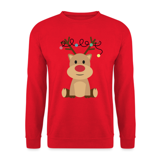 Unisex Pullover - Lichterrudolph - Rot