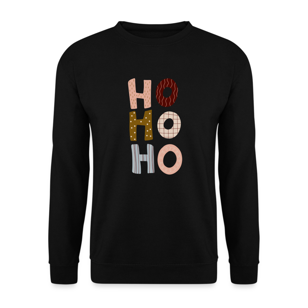 Unisex Pullover - Hohoho rosé - Schwarz