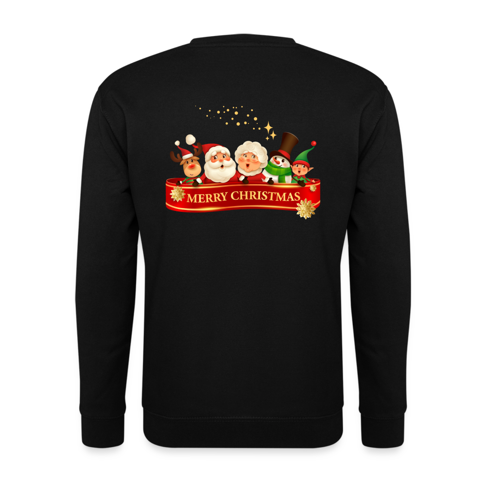 Unisex Pullover - Merry Christmas Team - Schwarz