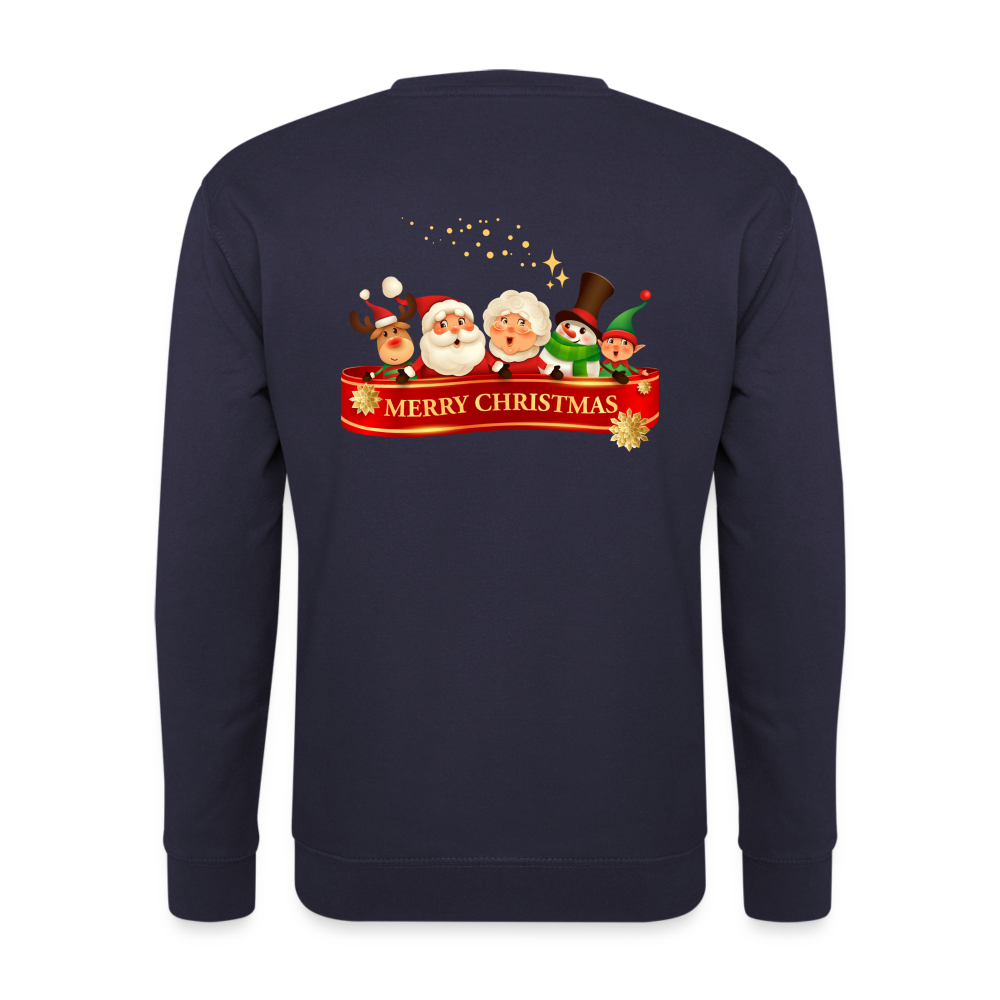 Unisex Pullover - Merry Christmas Team - Navy