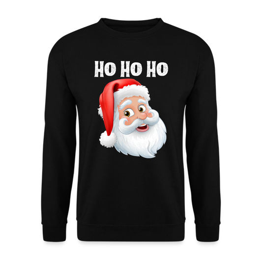 Unisex Pullover - Santa Hohoho white - Schwarz