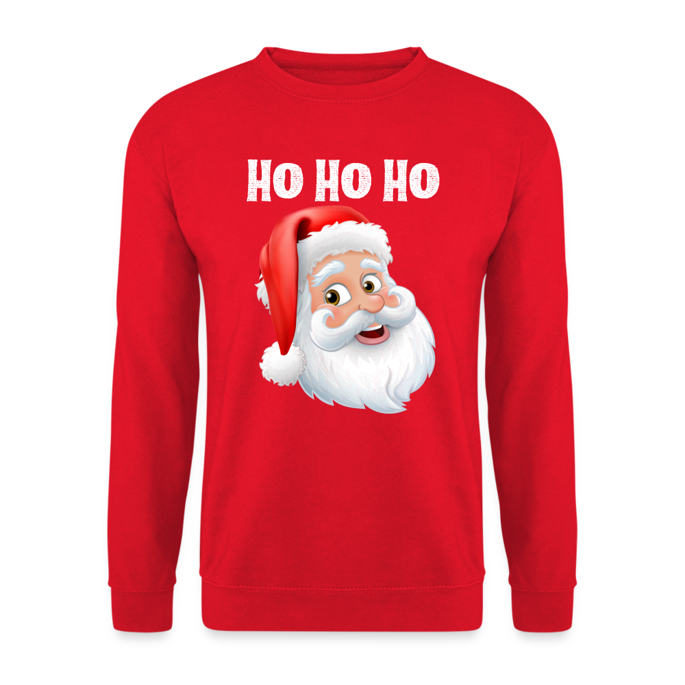 Unisex Pullover - Santa Hohoho white - Rot