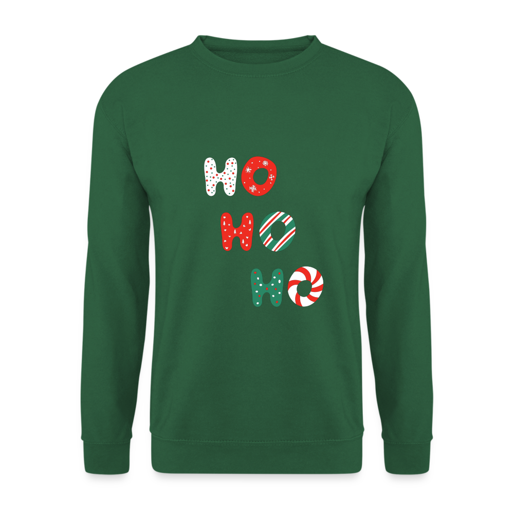 Unisex Pullover - Hohoho rotweißgrün - Grün