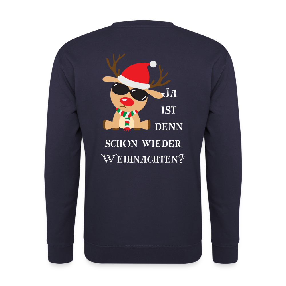 Unisex Pullover - Schon wieder Weihnachten - Navy