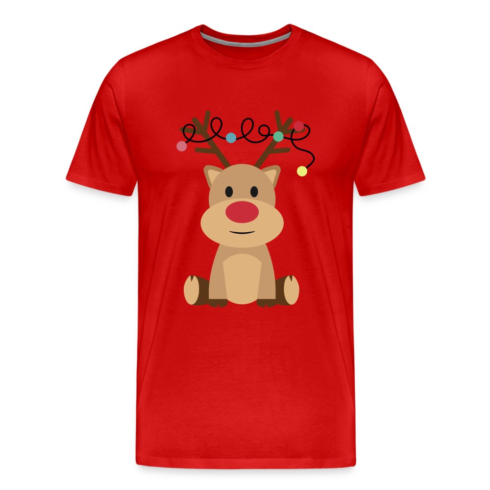 Männer Premium T-Shirt - Lichterrudolph - Rot