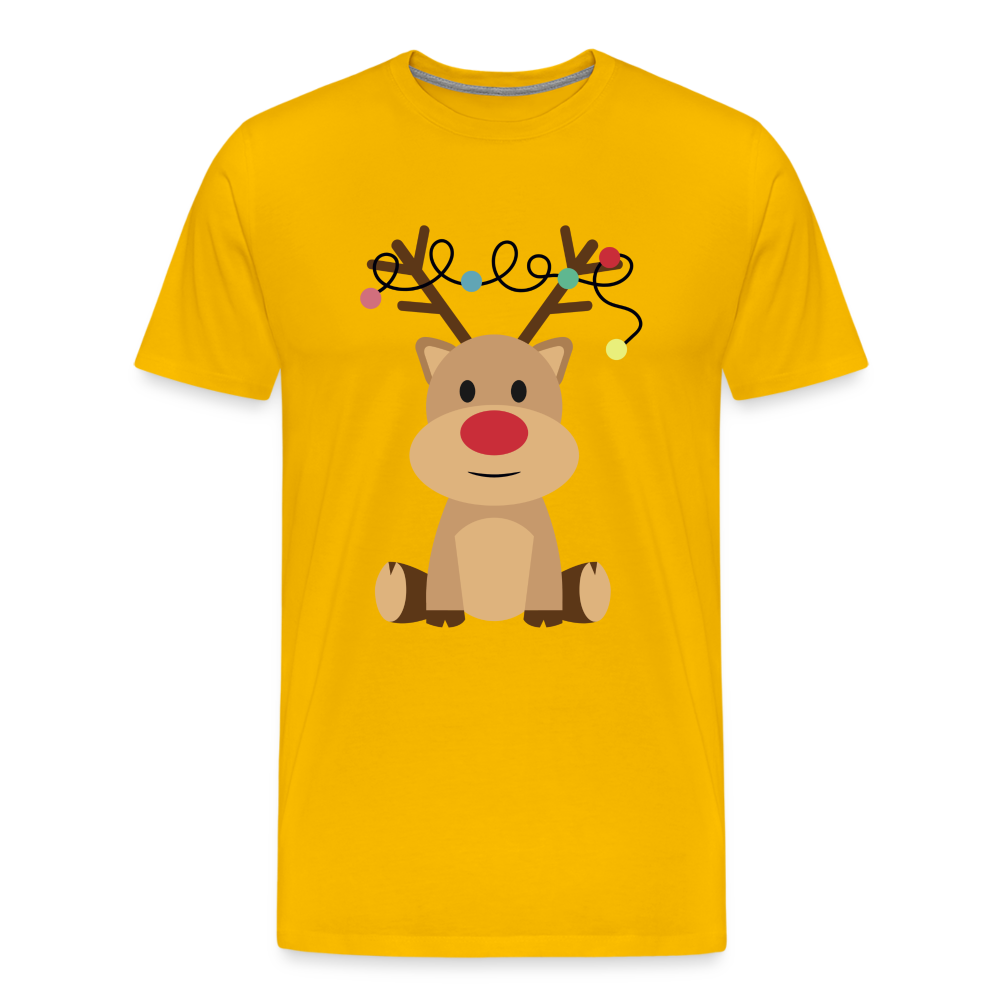 Männer Premium T-Shirt - Lichterrudolph - Sonnengelb