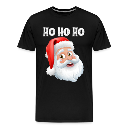 Männer Premium T-Shirt - Santa Hohoho white - Schwarz