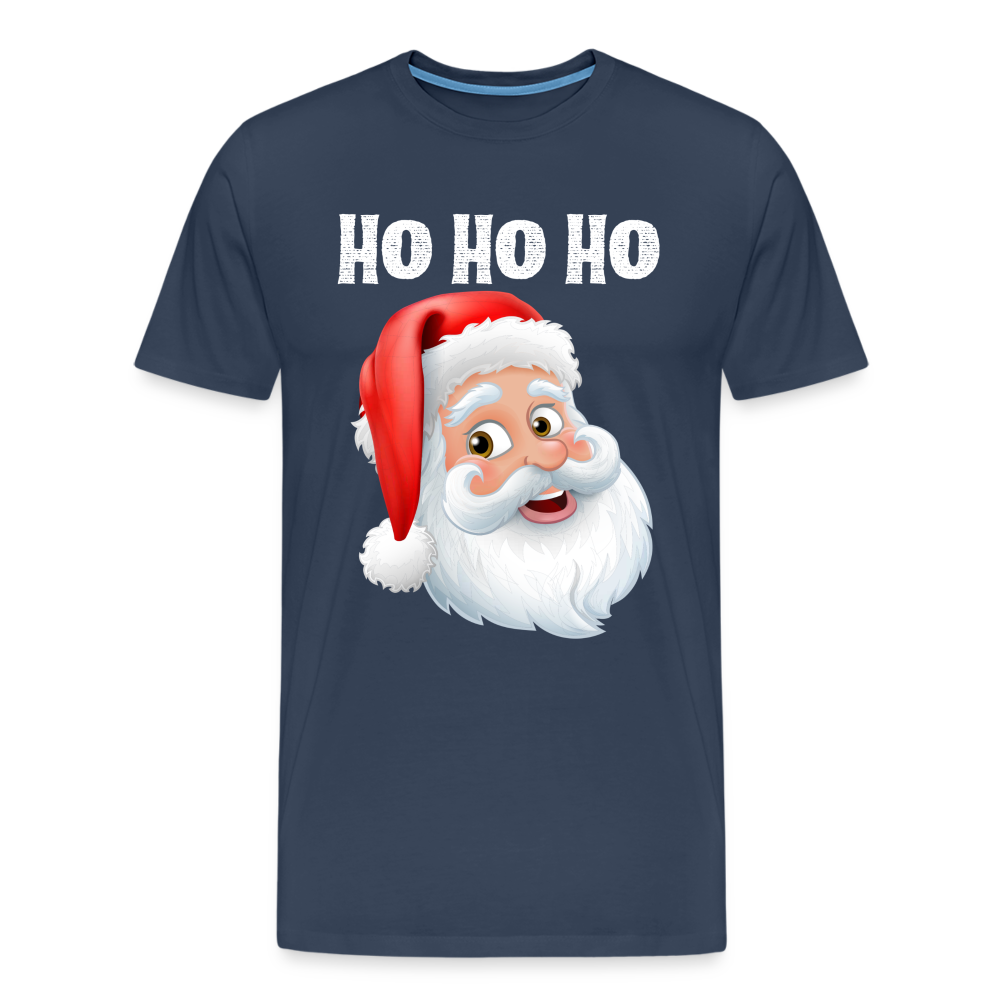 Männer Premium T-Shirt - Santa Hohoho white - Navy