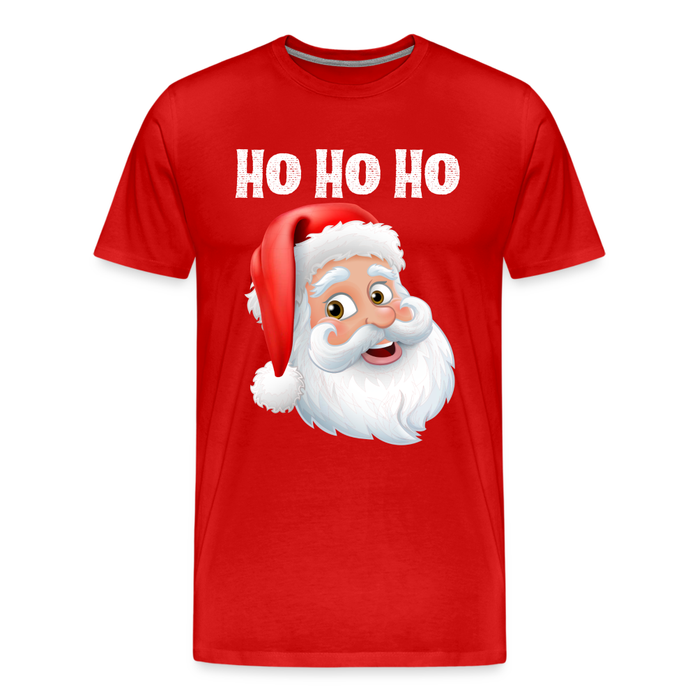 Männer Premium T-Shirt - Santa Hohoho white - Rot