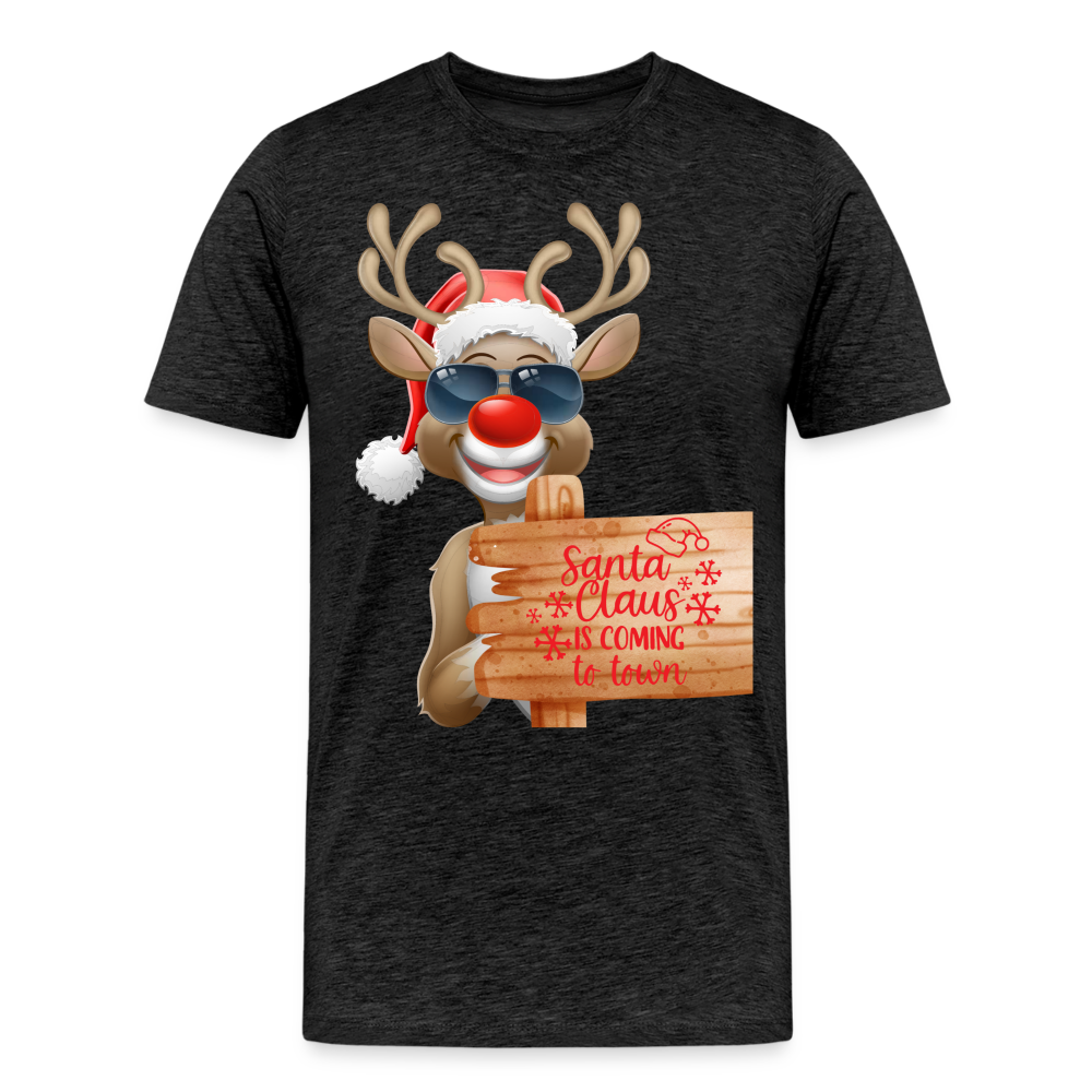 Männer Premium T-Shirt - Coming to town - Anthrazit