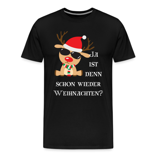 Männer Premium T-Shirt - Schon wieder Weihnachten - Schwarz