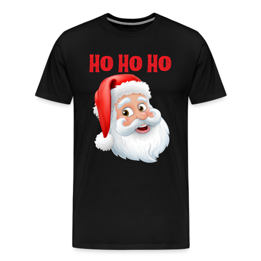 Männer Premium T-Shirt - Hohoho Santa Red - Schwarz