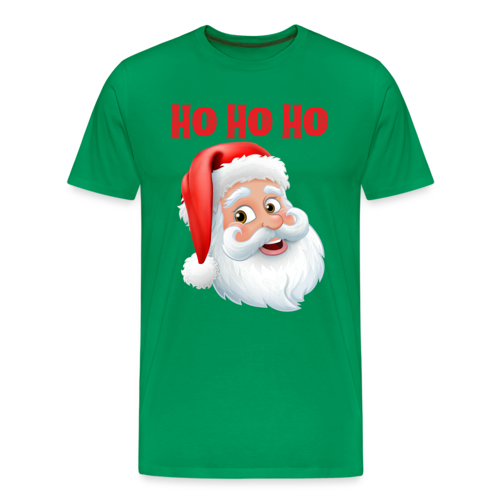 Männer Premium T-Shirt - Hohoho Santa Red - Kelly Green