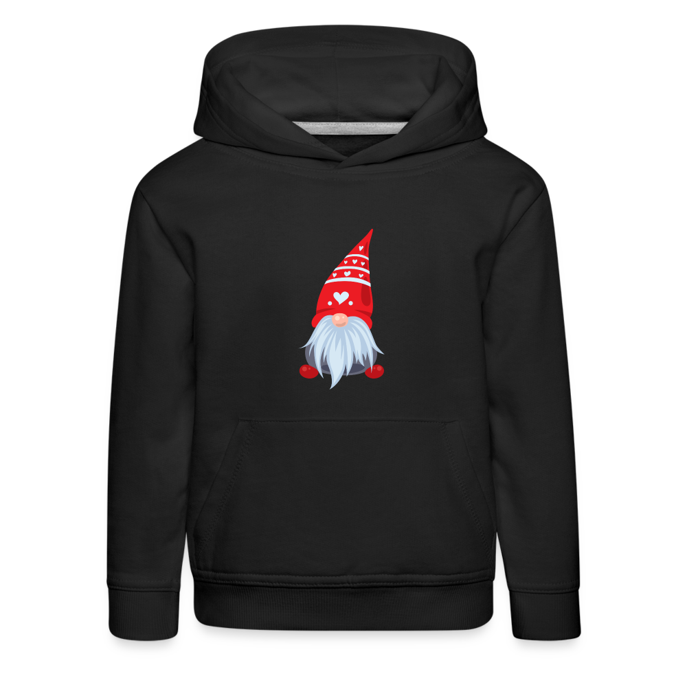 Kinder Premium Hoodie - Herzwichtel - Schwarz