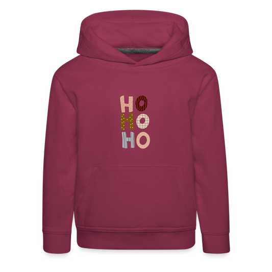 Kinder Premium Hoodie - Hohoho rosé - Bordeaux