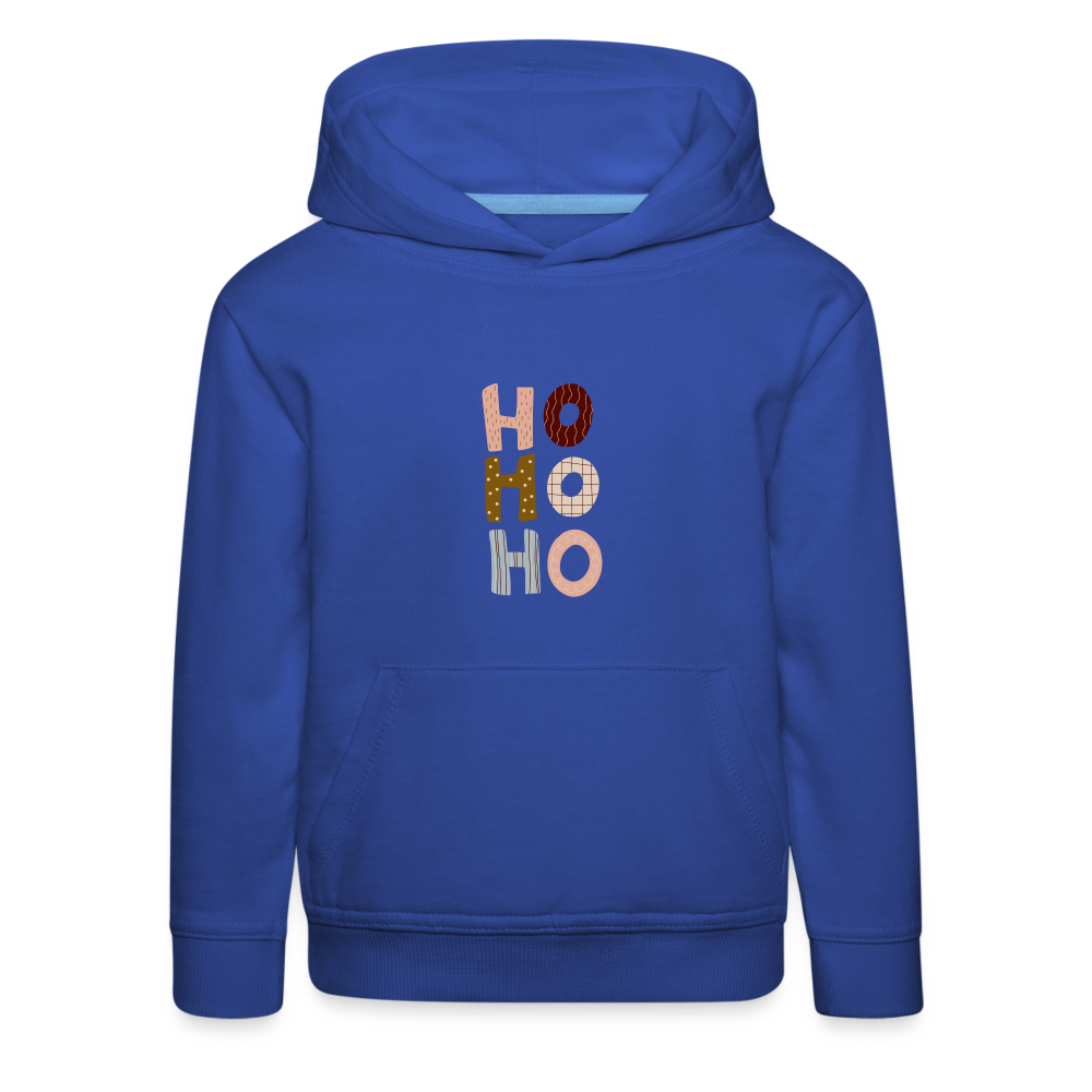 Kinder Premium Hoodie - Hohoho rosé - Royalblau