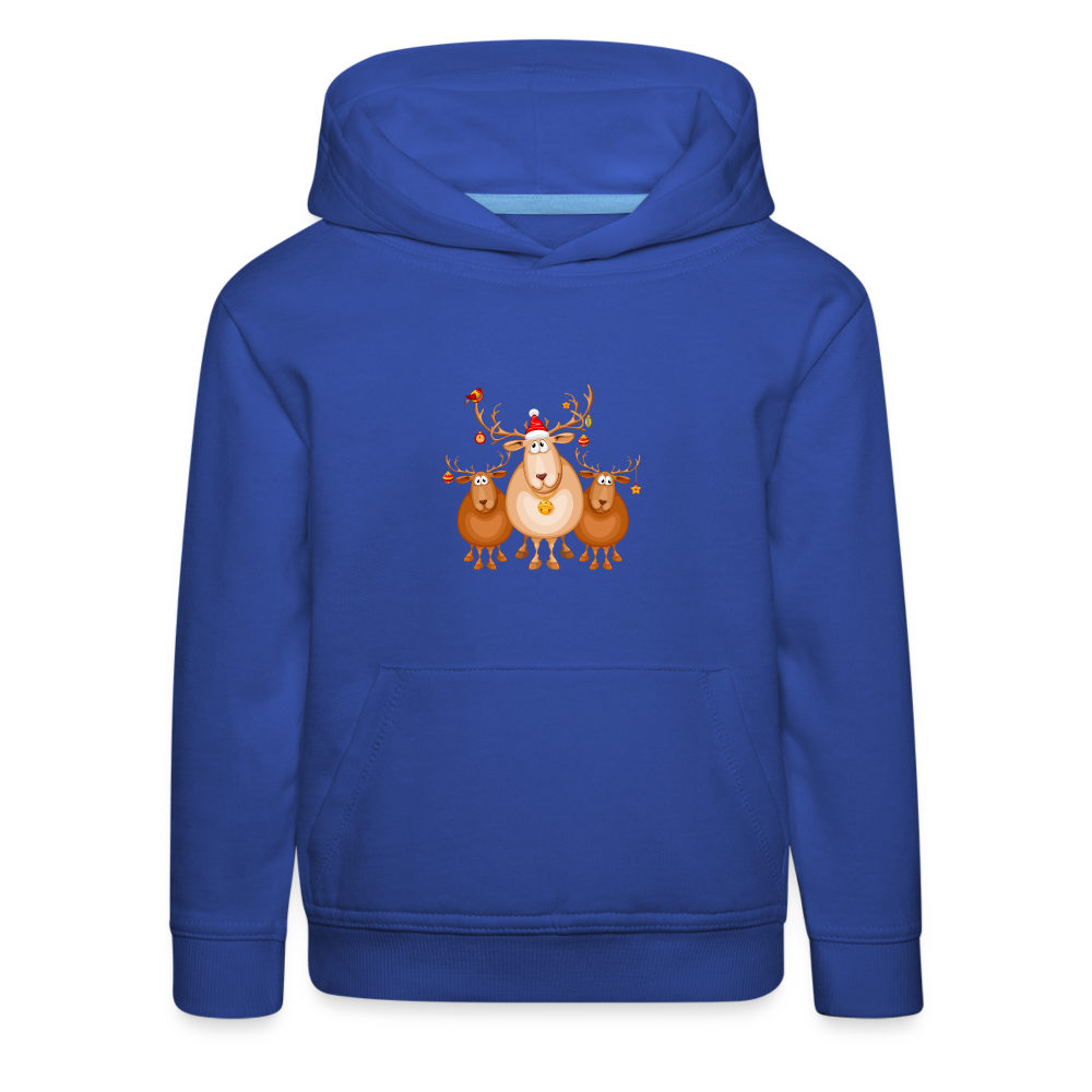 Kinder Premium Hoodie - Elch Team - Royalblau