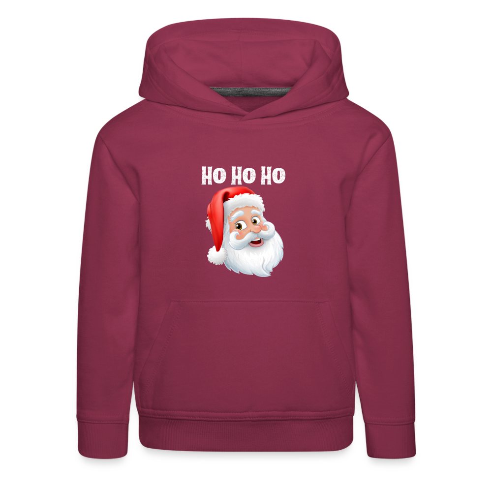 Kinder Premium Hoodie - Hohoho Santa white - Bordeaux