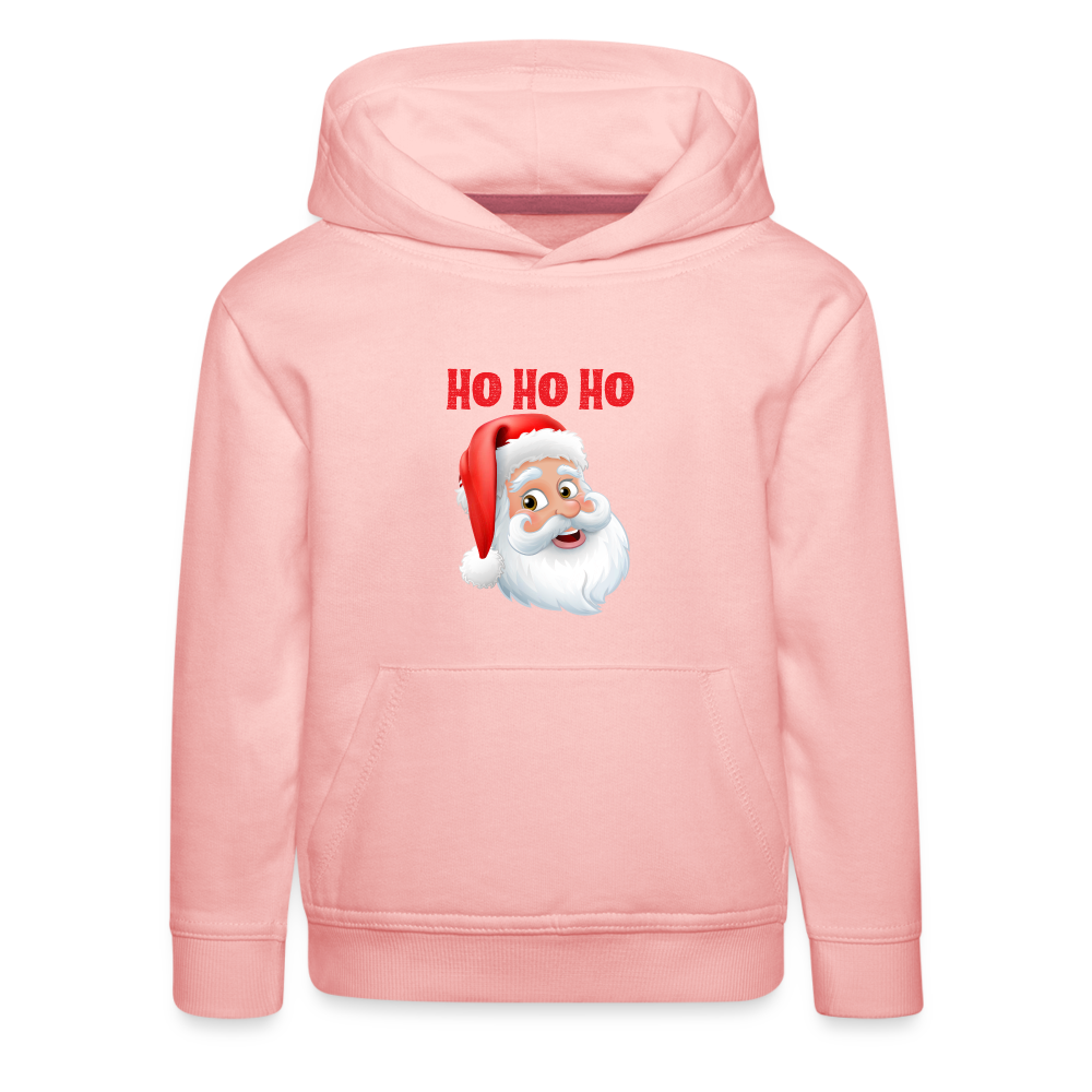 Kinder Premium Hoodie - Santa Hohoho red - Kristallrosa