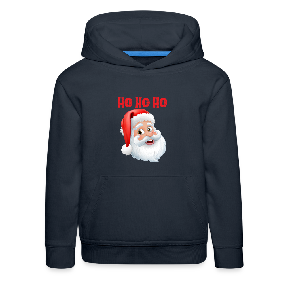 Kinder Premium Hoodie - Santa Hohoho red - Navy