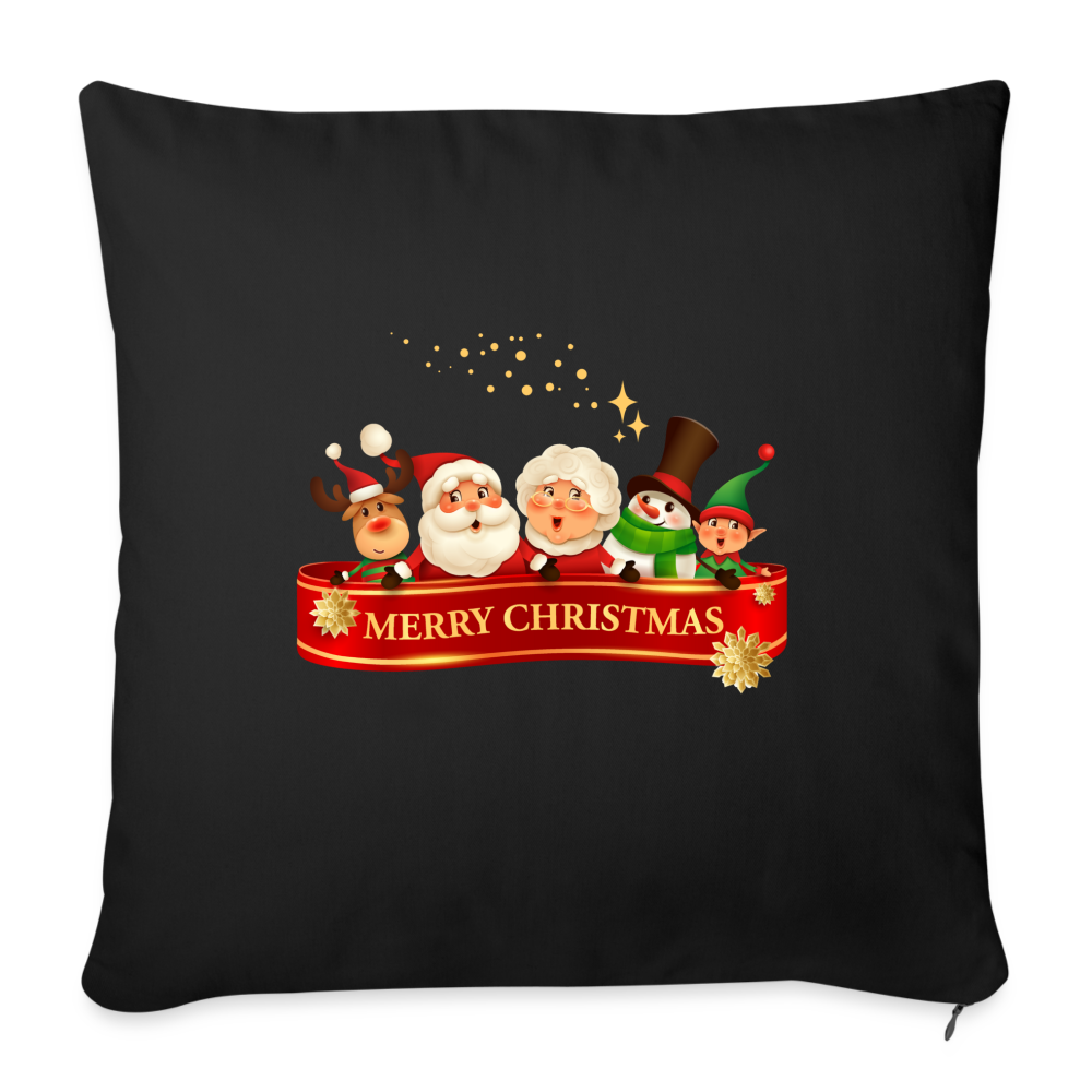 Sofakissen mit Füllung 44 x 44 cm - Christmas Team - Schwarz