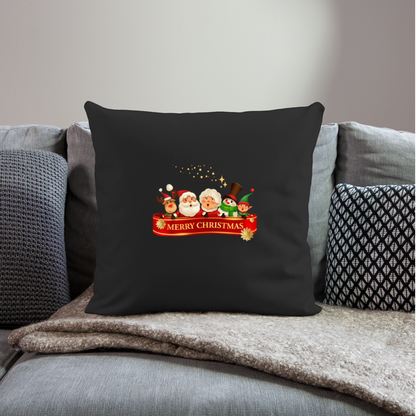 Sofakissen mit Füllung 44 x 44 cm - Christmas Team - Schwarz