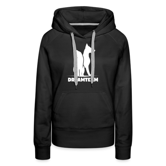 Frauen Premium Hoodie - Dreamteam - Schwarz